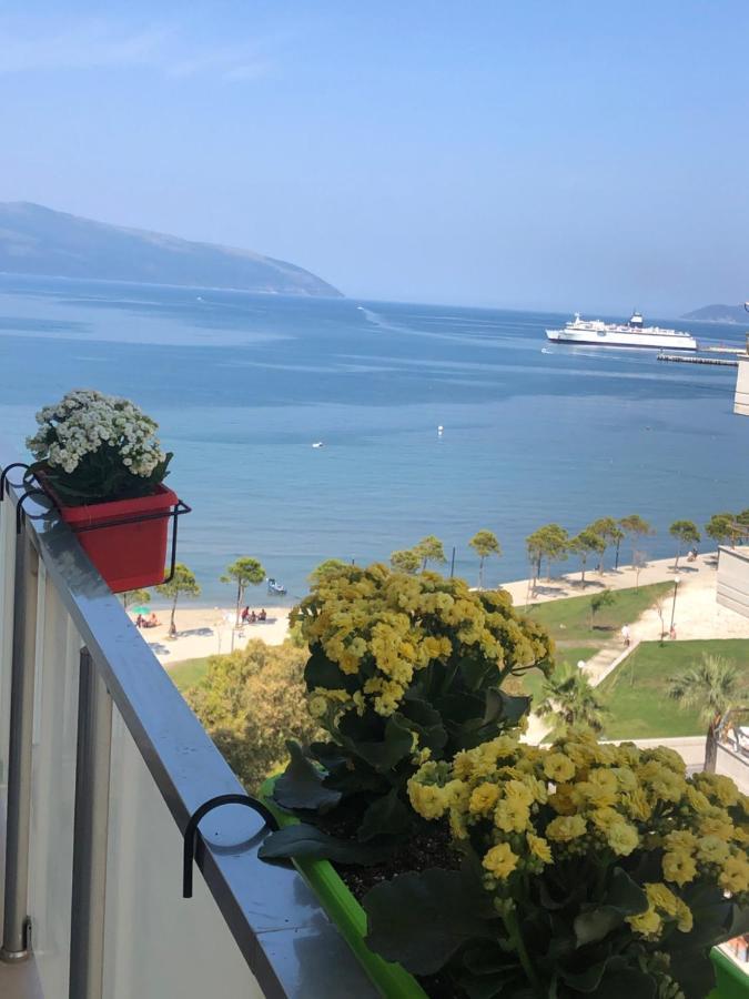Luxury Seaview Vlora Flat Free Parking Lejlighed Eksteriør billede