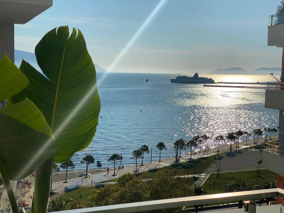 Luxury Seaview Vlora Flat Free Parking Lejlighed Eksteriør billede