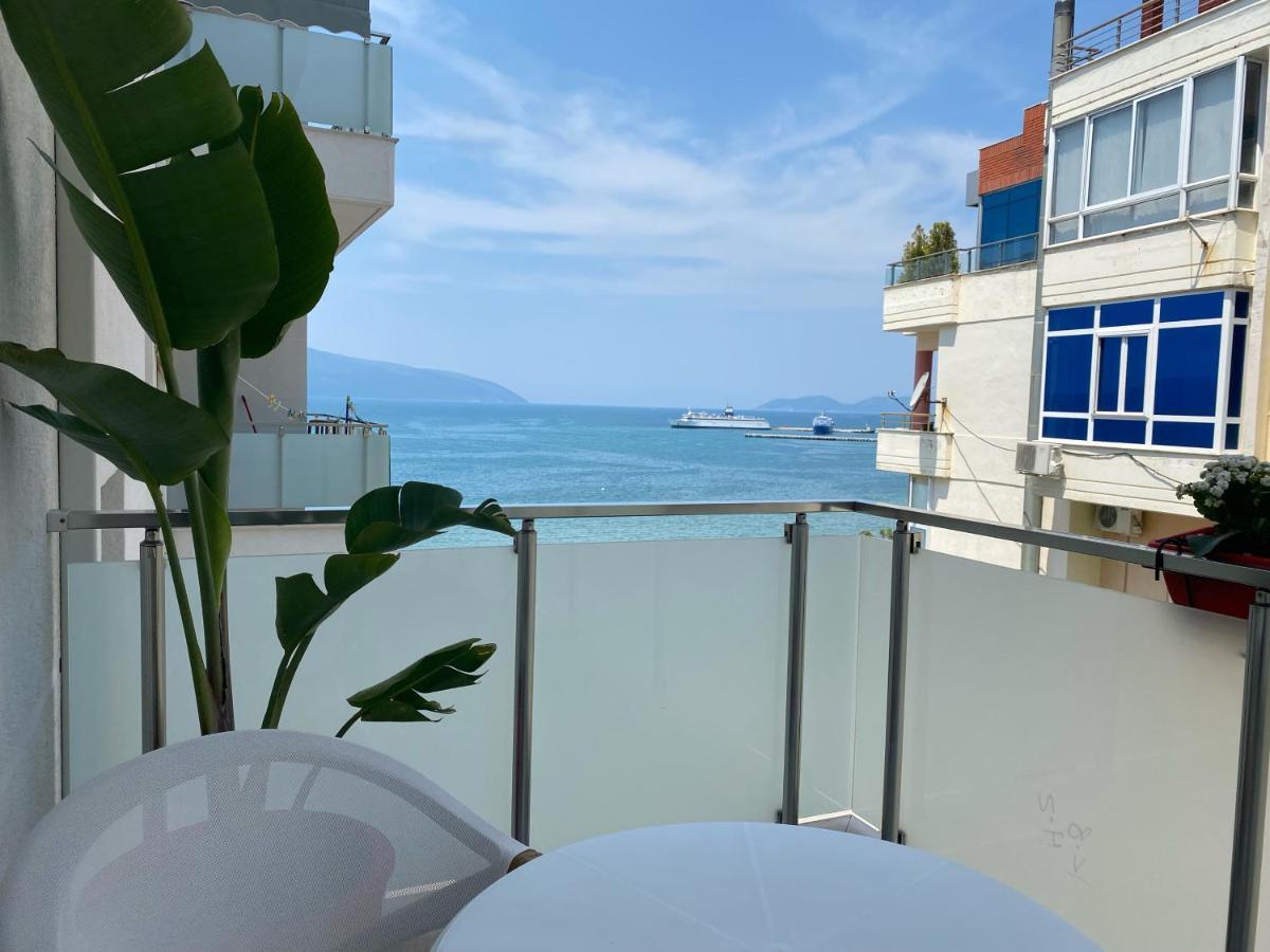 Luxury Seaview Vlora Flat Free Parking Lejlighed Eksteriør billede