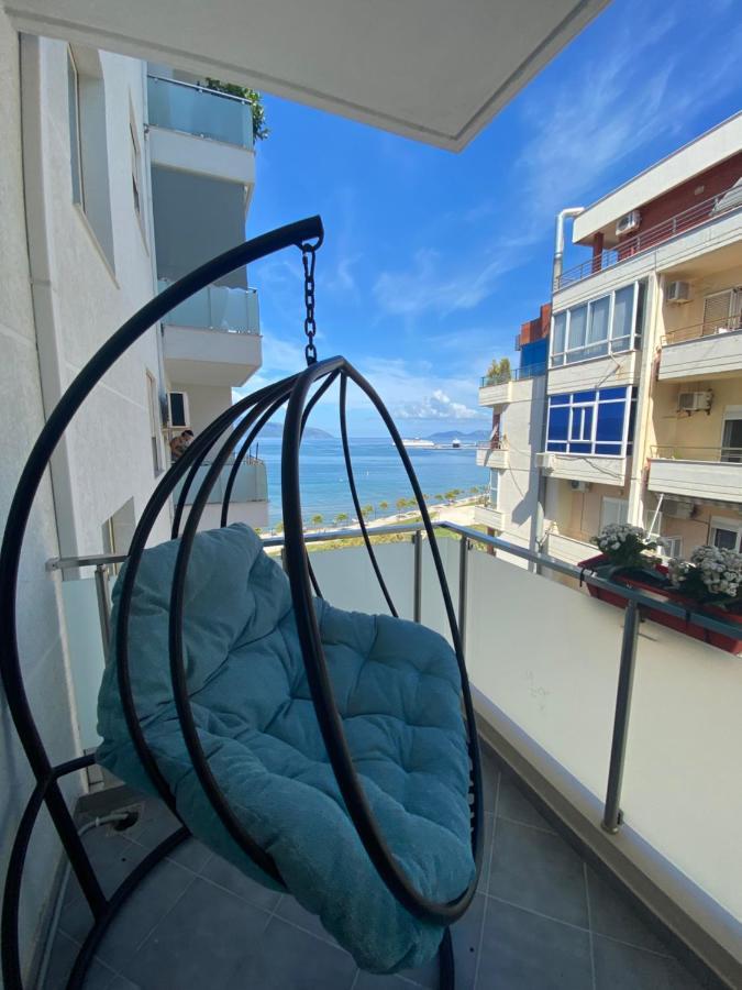 Luxury Seaview Vlora Flat Free Parking Lejlighed Eksteriør billede